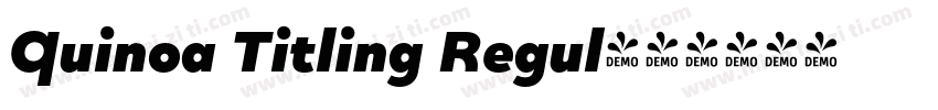 Quinoa Titling Regul字体转换